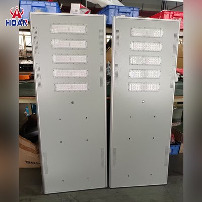 2025 120w Solar Street Lamp 18ah Lifepo4 Ip65 Super Bright Integrated All in One Solar Street Light With Inbuilt Batteries