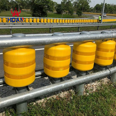 Roadway Traffic Safe Rolling Type Safety Crash Barrier Eva Highway Safety Roller Guardrail
