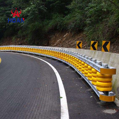 Roadway Traffic Safe Rolling Type Safety Crash Barrier Eva Highway Safety Roller Guardrail