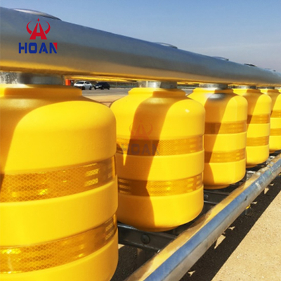 Roadway Traffic Safe Rolling Type Safety Crash Barrier Eva Highway Safety Roller Guardrail