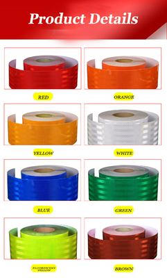 Warning Post High Intensity Lattice Diamond Retro-reflective Tape Column Engineering 3m Engineer Grade Reflective Film Sheeting