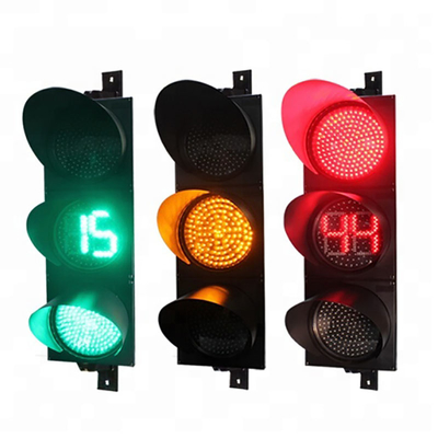 IP66 Full Ball RYG Traffic signal Lights 100mm 200mm 300mm Led Semforo Traffic Countdown Timer signal Light in the Crossroad