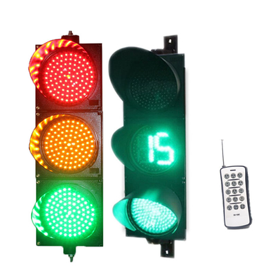 IP66 Full Ball RYG Traffic signal Lights 100mm 200mm 300mm Led Semforo Traffic Countdown Timer signal Light in the Crossroad
