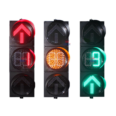 IP66 Full Ball RYG Traffic signal Lights 100mm 200mm 300mm Led Semforo Traffic Countdown Timer signal Light in the Crossroad