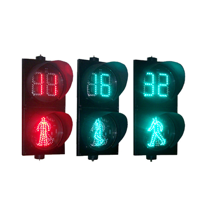 Made in China Pedestrian Traffic signal Lights for Crossroads 300mm Led Traffic Light signal with Countdown Timer