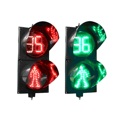 Made in China Pedestrian Traffic signal Lights for Crossroads 300mm Led Traffic Light signal with Countdown Timer