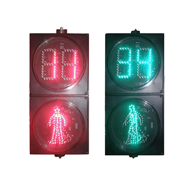 Made in China Pedestrian Traffic signal Lights for Crossroads 300mm Led Traffic Light signal with Countdown Timer