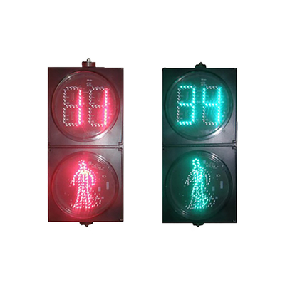 Intelligent LED Traffic Signal Light 10-24V Rome Pedestrian and Countdown Traffic Light  200mm 300mm on Sale