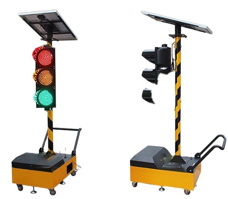 Wholesale Customization 12V /8W Mobile Solar Powered Traffic Light Solar Temporary Traffic Signal Light With Touch Screen