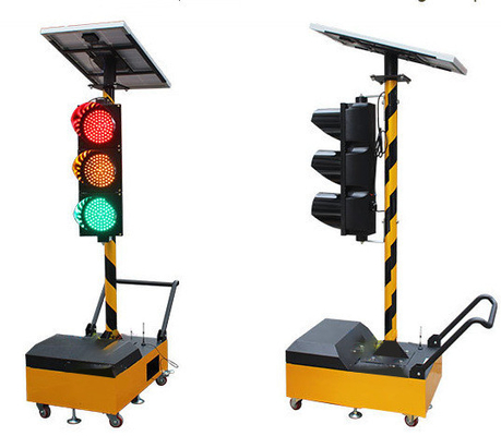 12V Solar Portable Traffic Light Remote Control Traffic Light PC Traffic Light Trailer