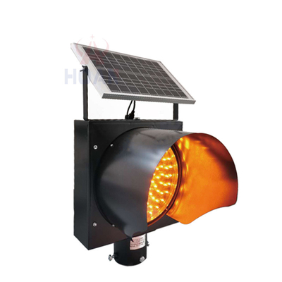 Pedestrian Slow Down Solar Powered Yellow Led Flashing Beacon Road Safety Traffic Hazard Slolar Warning Light
